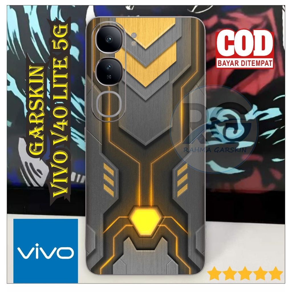 

Vivo V40 Lite Casing/Case Stiker Skin Wrap CUSTOM - Premium Quality