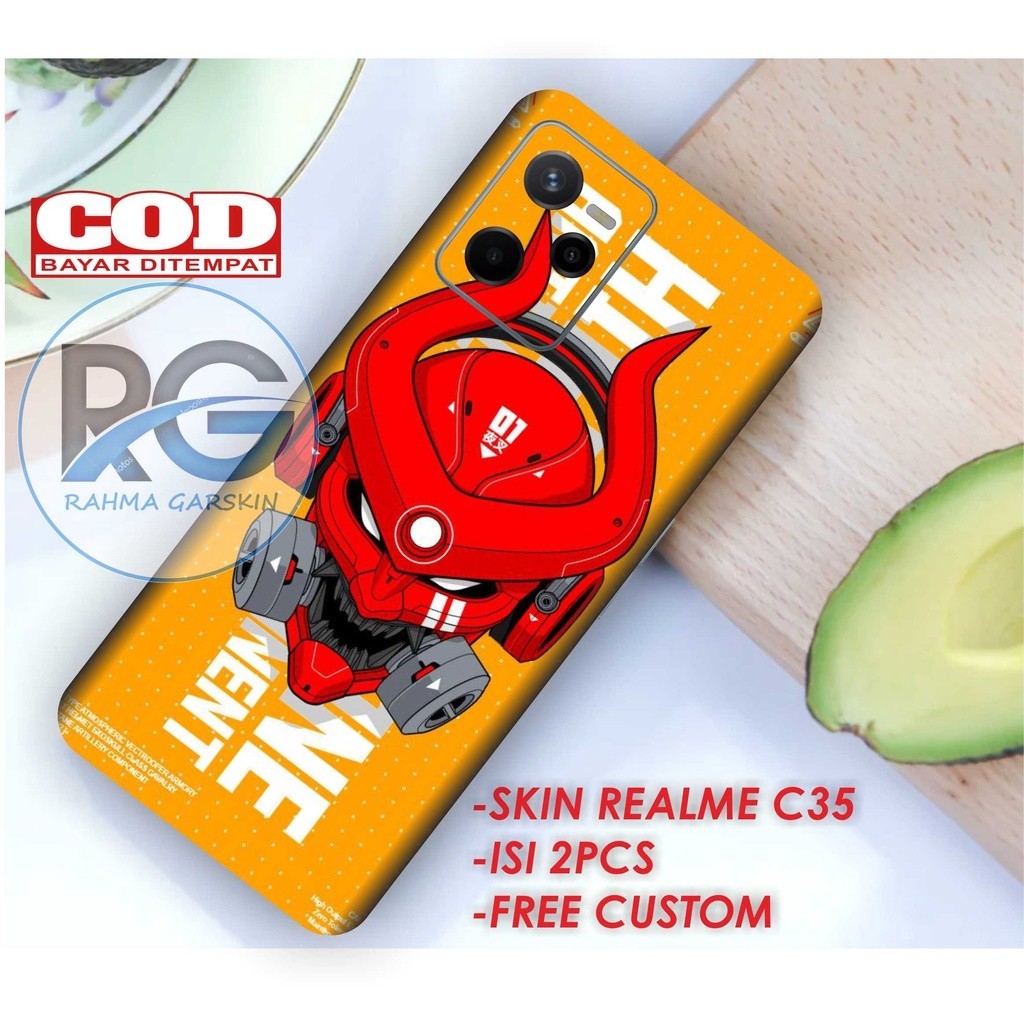 

Realme C35 Casing/Case Stiker Skin Wrap CUSTOM - Premium Quality