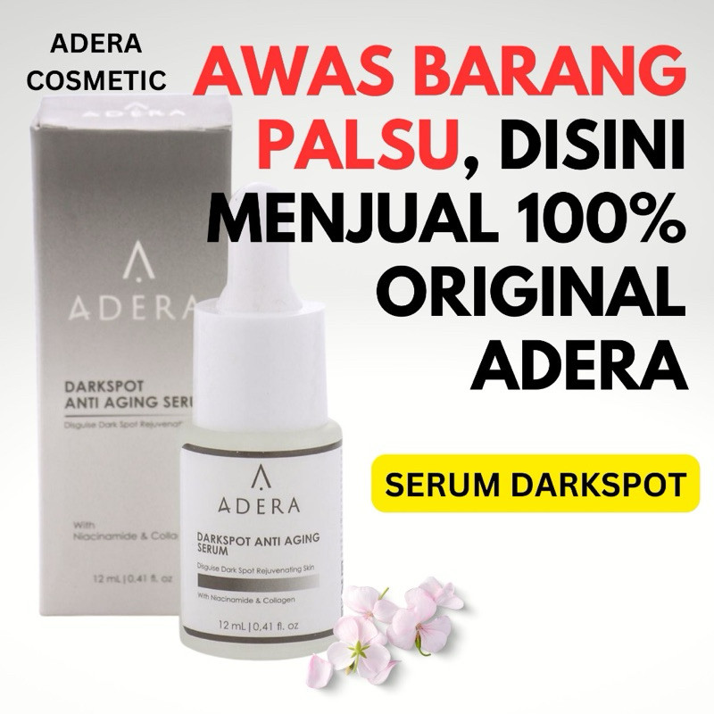 Promo > Adera Dark Spot Anti-Aging Serum Untuk Flek Hitam Sudah Bpom & Original