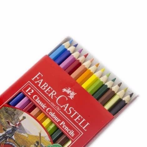 

BARU PENSIL WARNA CLASSIC FABER CASTELL 12 WARNA