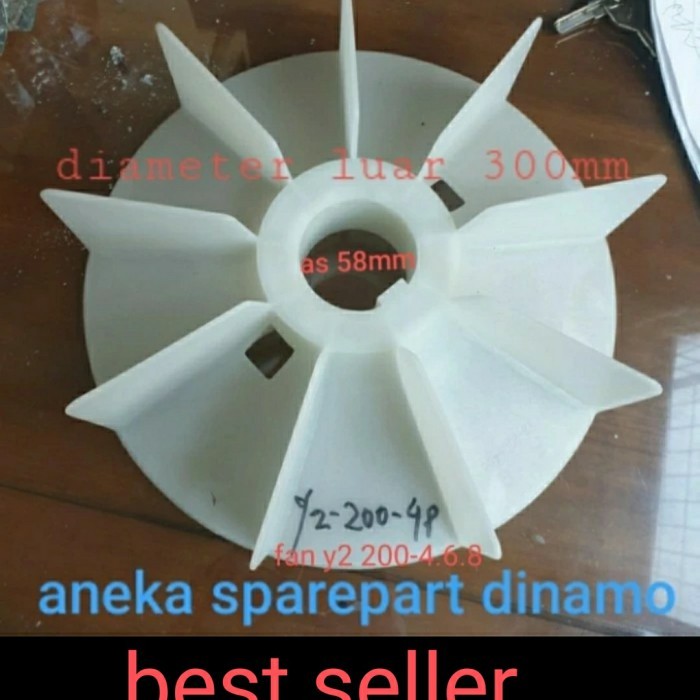Y2 200-4.6.8 Untuk Fan Motor Dinamo 40 Hp As 58Mm Od 300Mm 9 Blade
