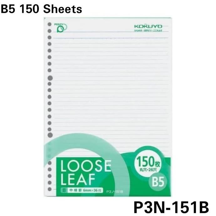 

BARU KOKUYO LOOSE LEAF P3N-151B B5- POSITY