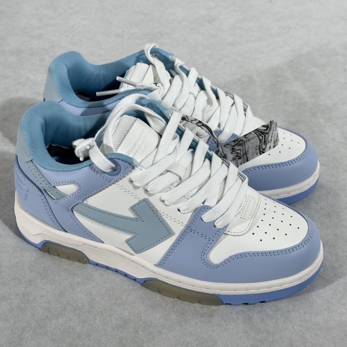 OFF-WHITE Out Of Office 'OOO' Low Tops Sneakers - Blue / Purple / White
