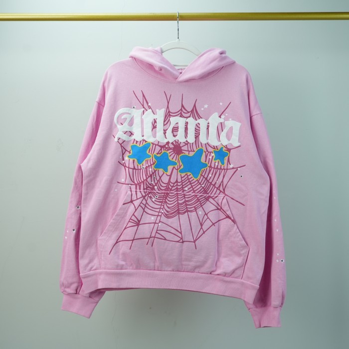 Sp5der Atlanta Hoodie - Pink