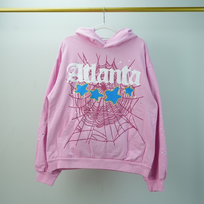 Sp5der Atlanta Hoodie - Pink