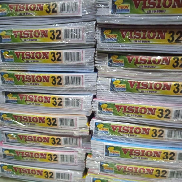 

Terlaris Buku Tulis Vision 32 Lembar (Isi 10 Buku)