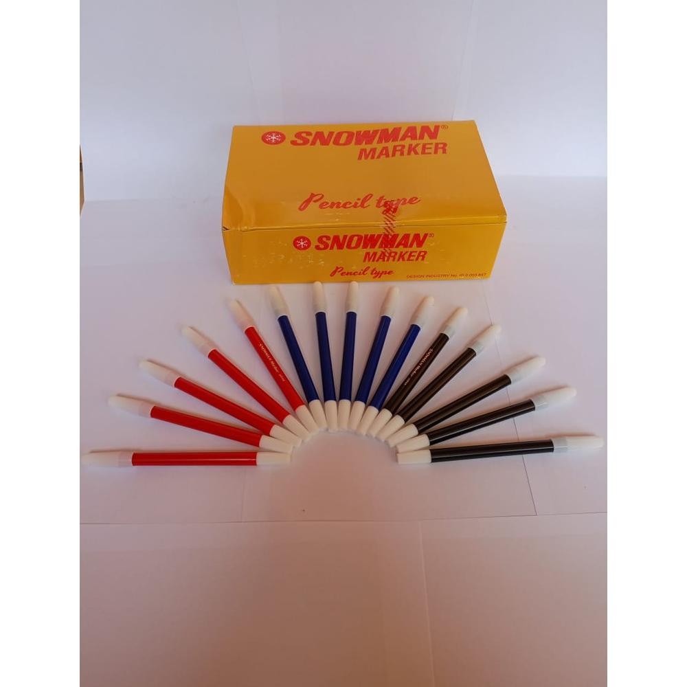 

Sale ( 100 Gram Selusin 12 Pcs ) Color Marker / Spidol Lepas Snowman Warna Kecil