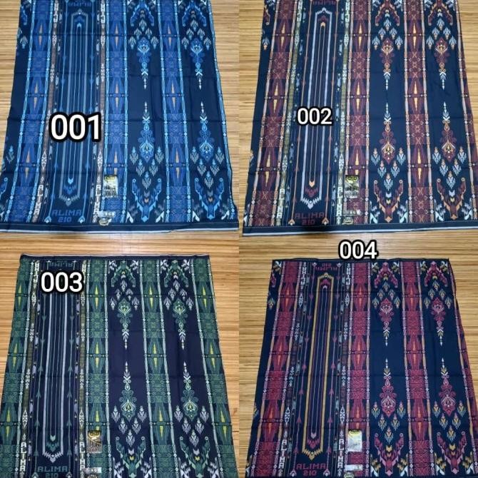 Sarung Alima 210 Original Bahan Rayon Motif Bhs Kualitas Premium