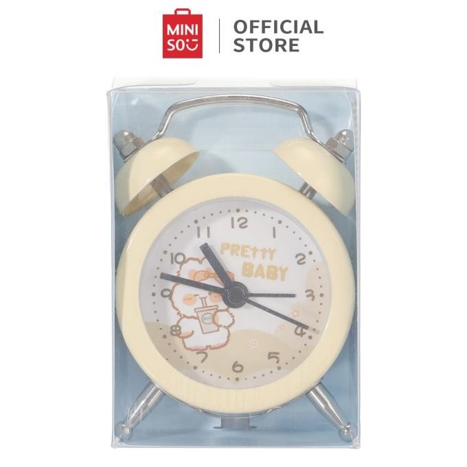 MINISO JAM WEKER AESTHETIC KELINCI MINI JAM ALARM KAMAR CANTIK DEKORAS