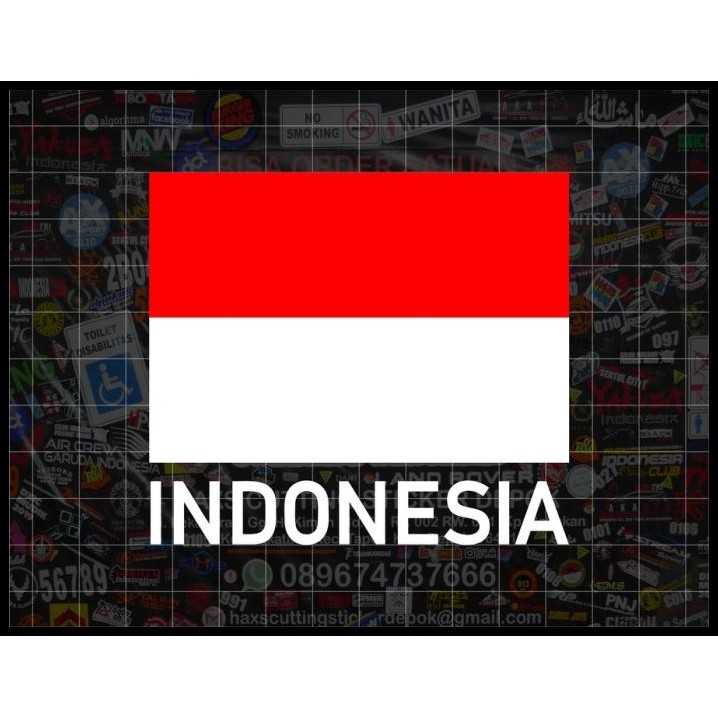 

BEST DEAL CUTTING STICKER BENDERA MERAH PUTIH LOGO INDONESIA UKURAN 8 CM !!