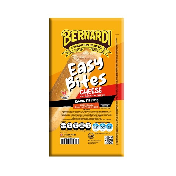 

BERNARDI EASY BITE SOSIS AYAM & SAPI RASA CHEESE 65 GR