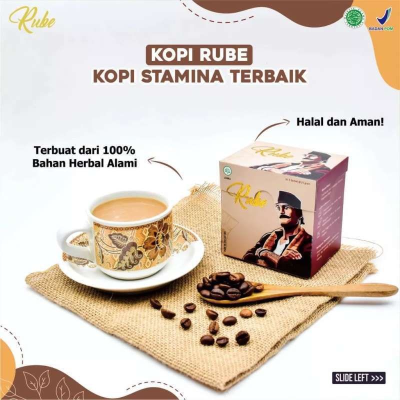 Kopi Rube - Obat Herbal Pria - Stamina PriaDewasa -1 Box Isi 5 Sachet