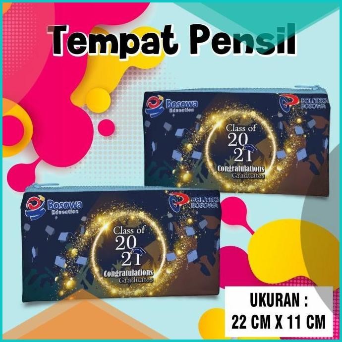 

tempat pencil custom/souvenir custom/ Pouch custom nama / foto warna 1