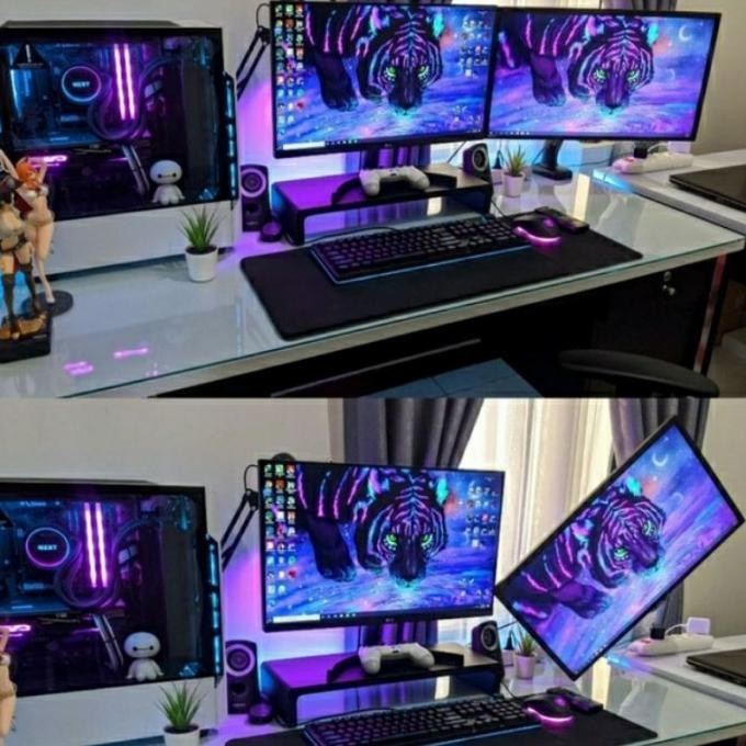 bracket tv led lcd monitor komputer 19 20 22 24 28 32 34 single arm ISW