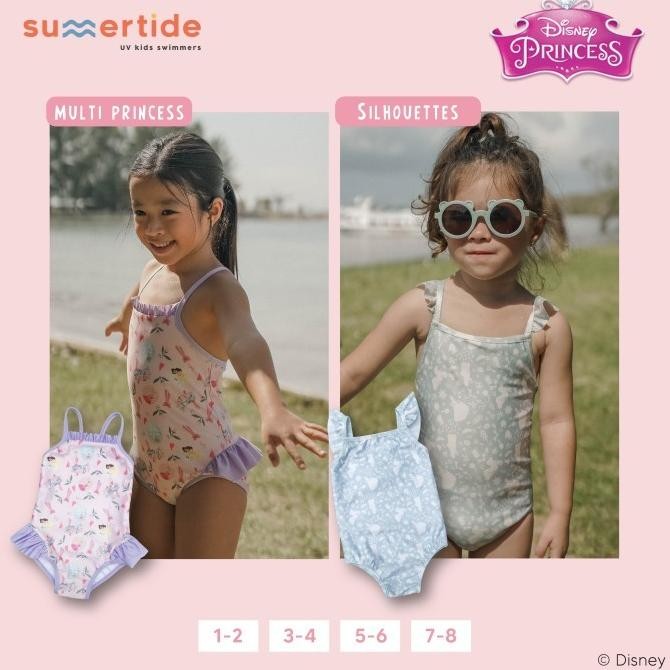 Summertide Disney Princess Be True Girls Sleeveless One-Piece Swimsuit