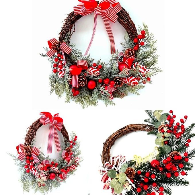

Sale! Krans Ranting Natal Ornamen Gantungan Pintu Christmas Dekorasi Murah
