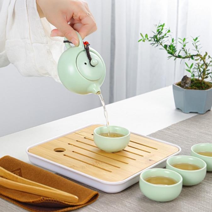 

Sale! Chinese Tea Set + Case Teko Set Keramik Gift Set Kado Imlek Premium