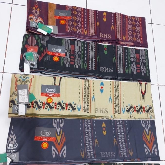 Sarung Bhs Infinity Silver Original Pke Tenun Asli Kualitas Premium
