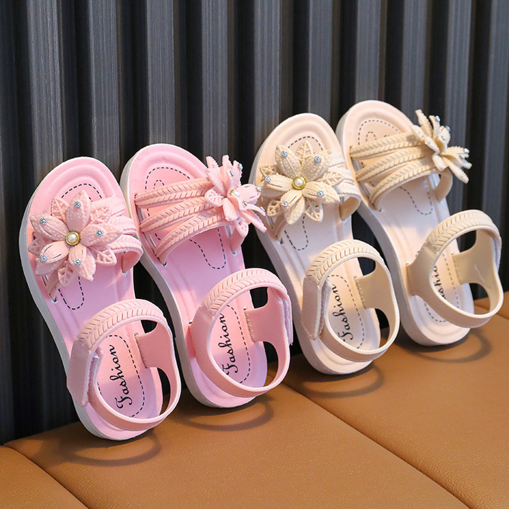 Sandal Anak Perempuan Terbaru 2024 Sandl Pesta Simple Selop 6 4 Cantik Slip On Sd Sendal Jepit Bayi 