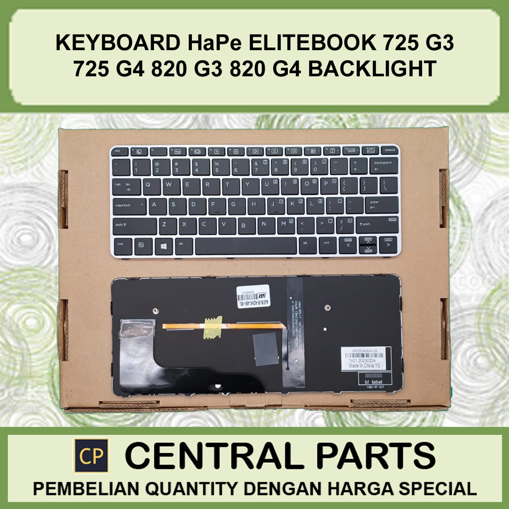 Keyboard HaPe Elitebook 725 g3 725 g4 820 g3 820 g3 Backlite