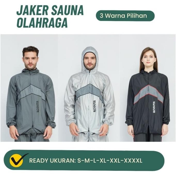 TERBARU - Baju Sauna Jumbo / Sauna Suit / Roduta Jogging Jaket Saja