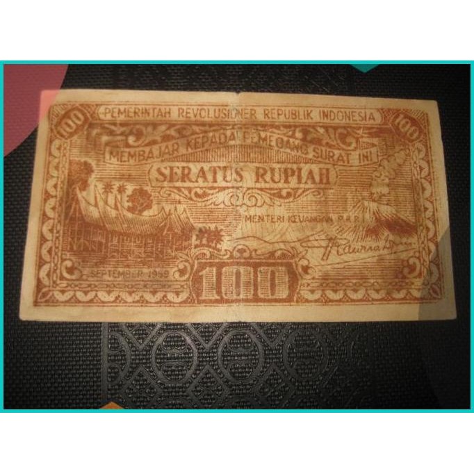 uang kertas 100 rupiah PRRI RARE (iklan c657) 11OKTZ4 sparepart