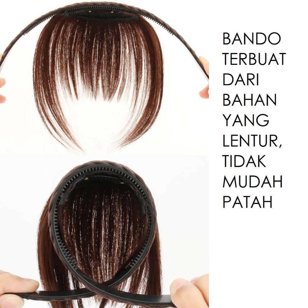 Viral Bando Poni Kepang / Bando Poni Rambut Palsu Wanita 01 Ala Korea Jepang Terbaru