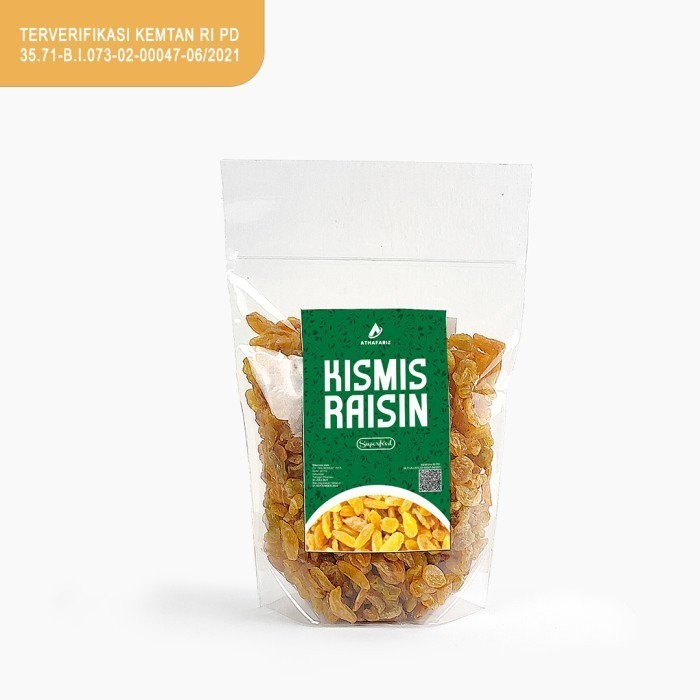 

Ready - Kismis Asam Manis Import 1 Kg Athafariz Asli Sertifikasi Kementrian Ri
