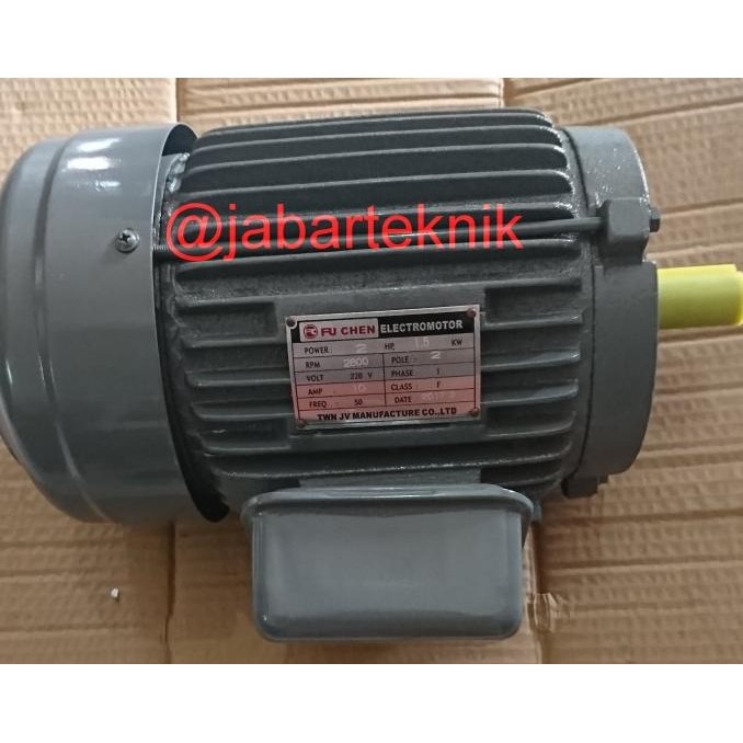 2HP 1PHASE ELECTRO MOTOR DINAMO TAIWAN FUCHEN