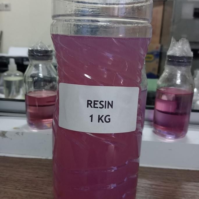 Ready resin merah 1 kg me / resin pink / lem fiber / resin butek / lem resin