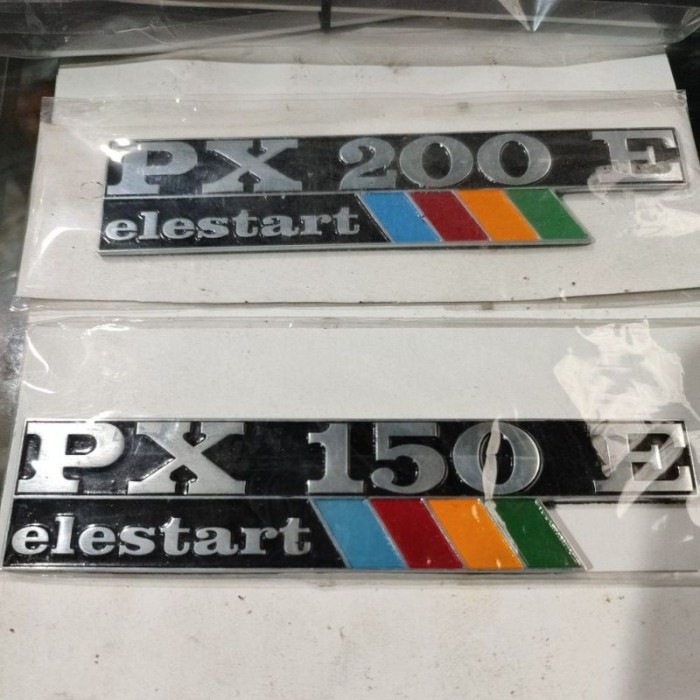 HEMAT SIAP KIRIM EMBLEM VESPA PX150 BENDERA EMBLEM VESPA PX150E