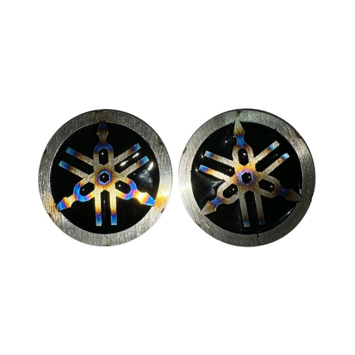 Emblem Yamaha Titanium Logo Yamaha Titanium 50mm Original