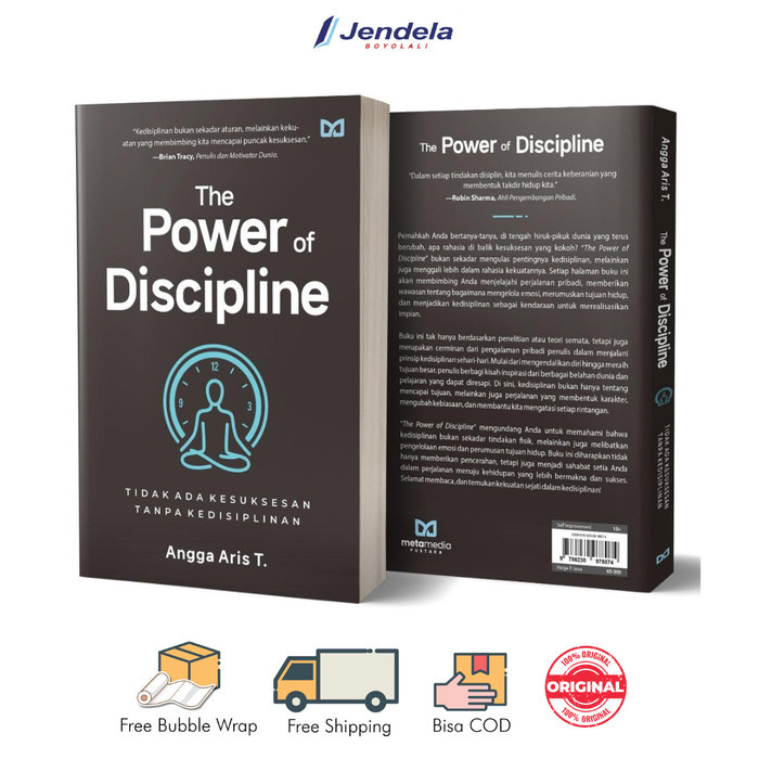 

Buku The Power of Discipline Tidak Ada Kesuksesan Tanpa Kedisiplinan