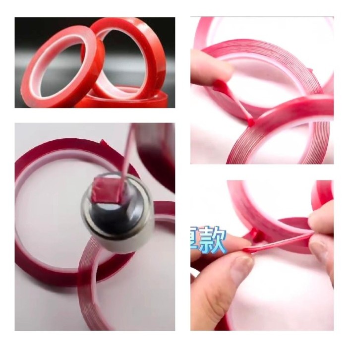 

NEW Perekat Double Transparan Tape Acrylic Adhesive Transparent Sticker