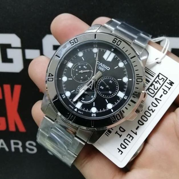Casio Mtp-Vd300D-1Eudf - Jam Tangan Pria - Tali Stainless - Mtpvd300D