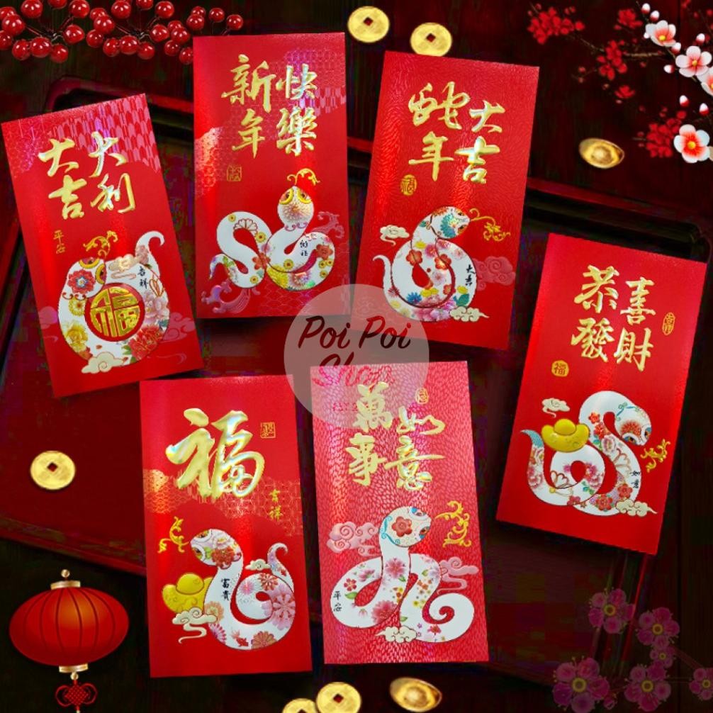 

Angpao Imlek Ular 2025 Glossy Merah 3D Premium Panjang RX 3D Shio Ular Angpau Ampau Hongbao Kartun Grosir Murah Tebal Motif Karakter Berkualitas Bahan Terbaik