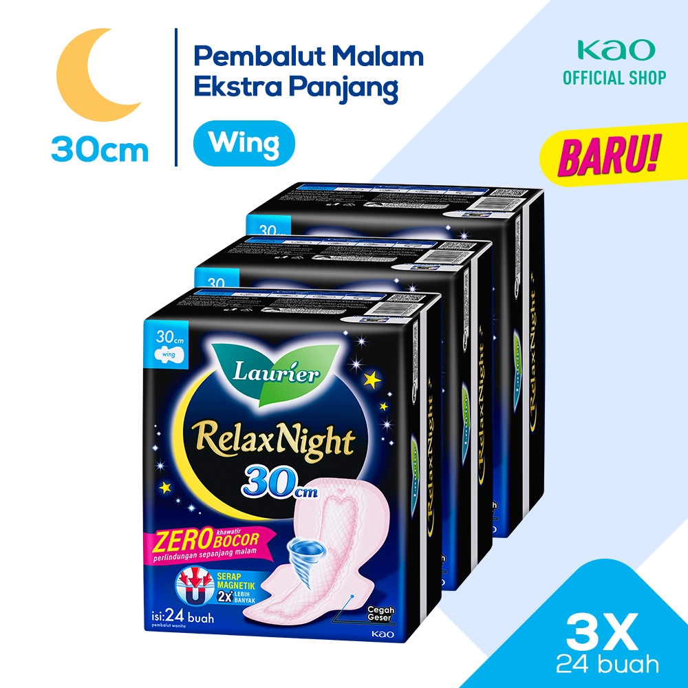 Laurier Relax Night 30cm 24s Triplepack