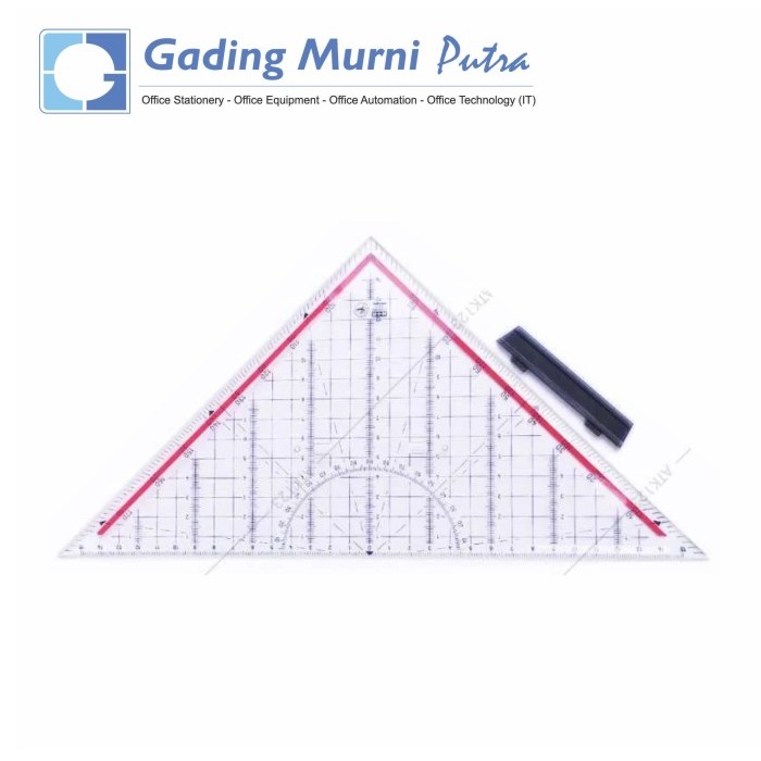 

Penggaris Segitiga M+R Pegangan Mor 2332