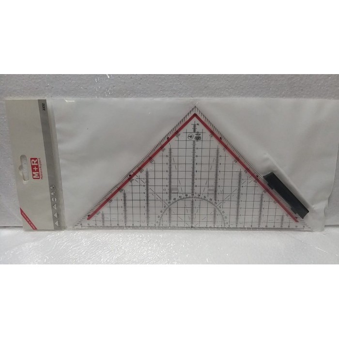 

Penggaris Segitiga Pegangan M+R / MOR 2332 (ASLI JERMAN)