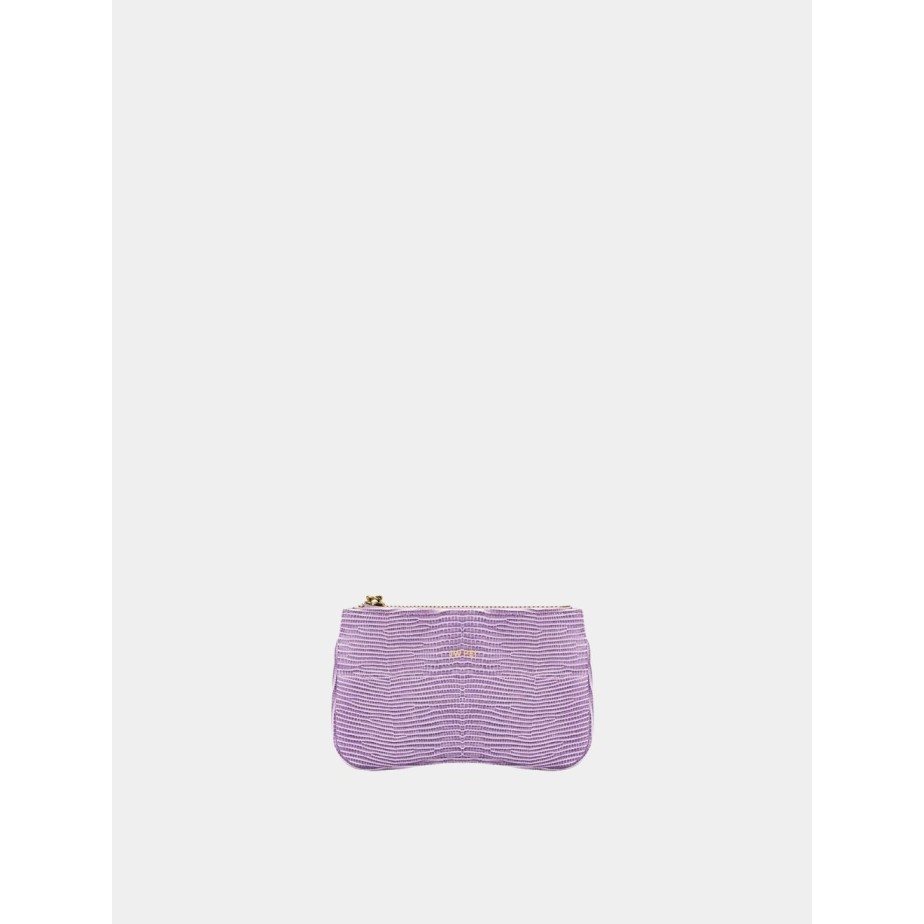 

Eva Card Holder - Purple Lizard