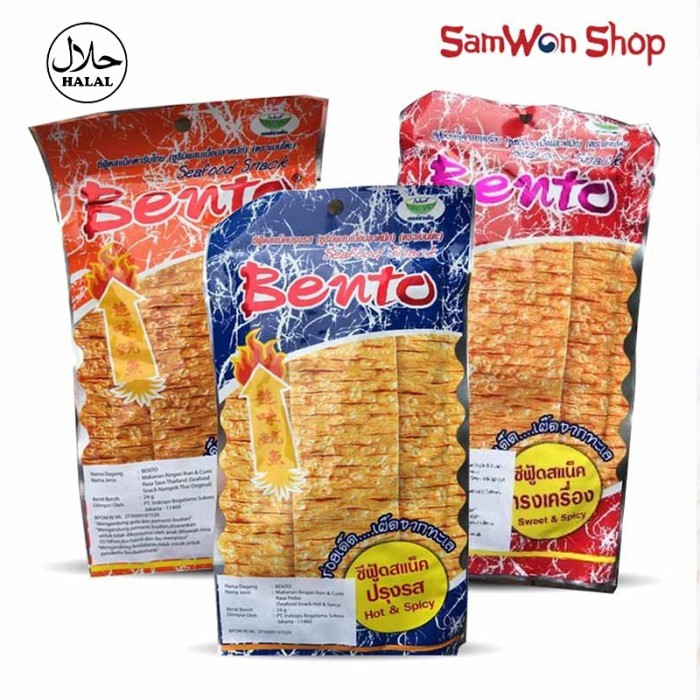 

TERPERCAYA JUHI BENTO SQUID THAILAND 24 GRAM - SNACK CEMILAN CUMI INSTANT