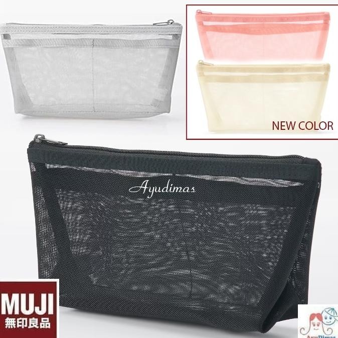 

HARGA DISC - MUJI Nylon Mesh Pen Case with Gusset - tempat pensil