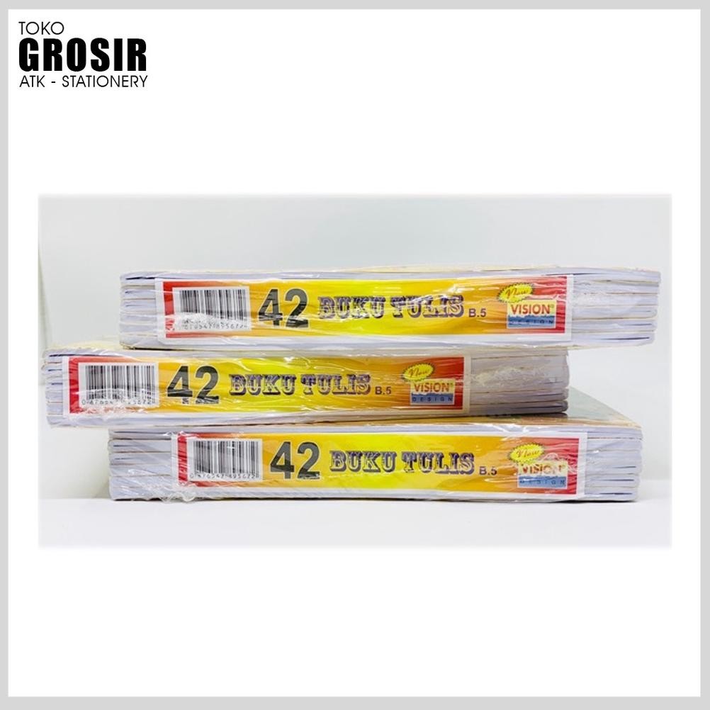 

Discount Buku Tulis Boxy Vision 42 Lembar 1 Pack Isi 6 Buku