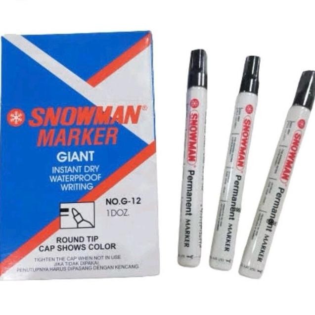 

Trend Spidol Snowman Permanent Hitam (Per Pcs)