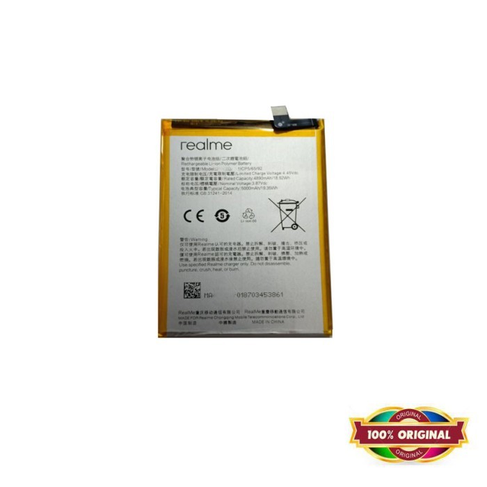 Original Battery for Realme 8 5G 2021 - 5000 mAh - Garansi 1 Bulan