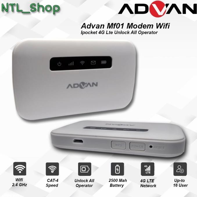 Advan Mf01 Modem Wifi  Ipocket 4G Lte Unlock All Operator