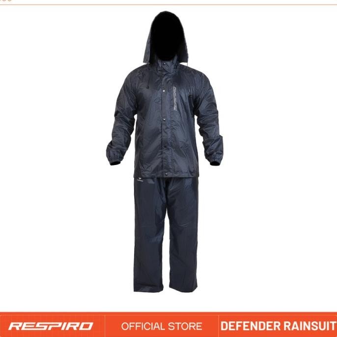 TERMURAH - Respiro Defender Jas Hujan Pengendara Motor Waterproof - Hitam, M