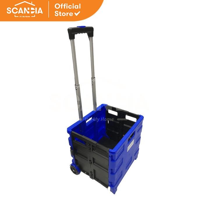 

BLUE- SCANDIA TROLI LIPAT PORTABEL KEMBARA BLUE