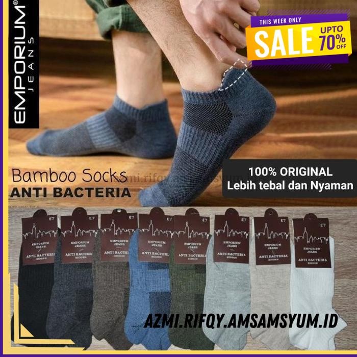 (DONE) KAOS KAKI PRIA SERAT BAMBU 004 BEST DEAL 