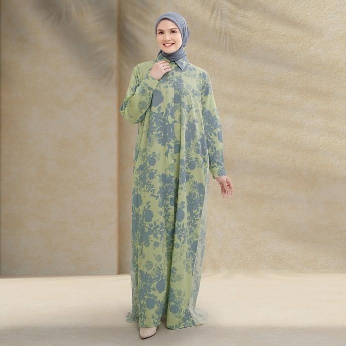 

BLUE- DOA - HANA DRESS MOSS BLUE - DRESS MUSLIM WANITA